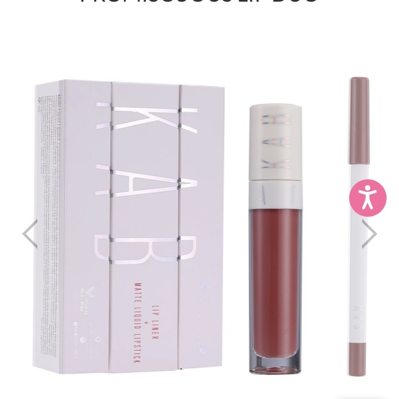 KAB Cosmetics Lip liner + matte lipstick duo in Promiscuous NIB - Picture 4 of 4